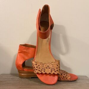 Miz Mooz Primrose Women's Orange Sandals 9